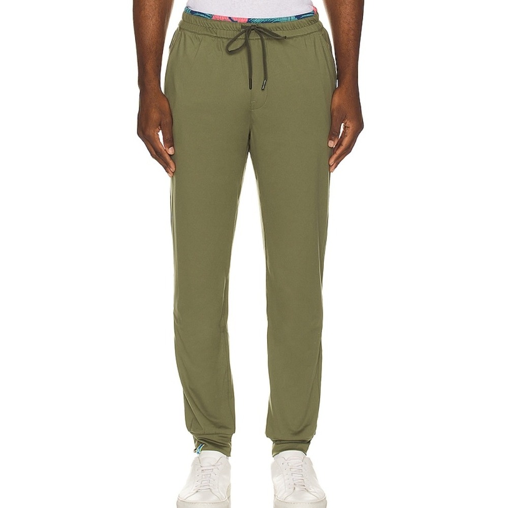 Chubbies Mens Movement Jogger The Forest For The Trees Olive Green Large NWT